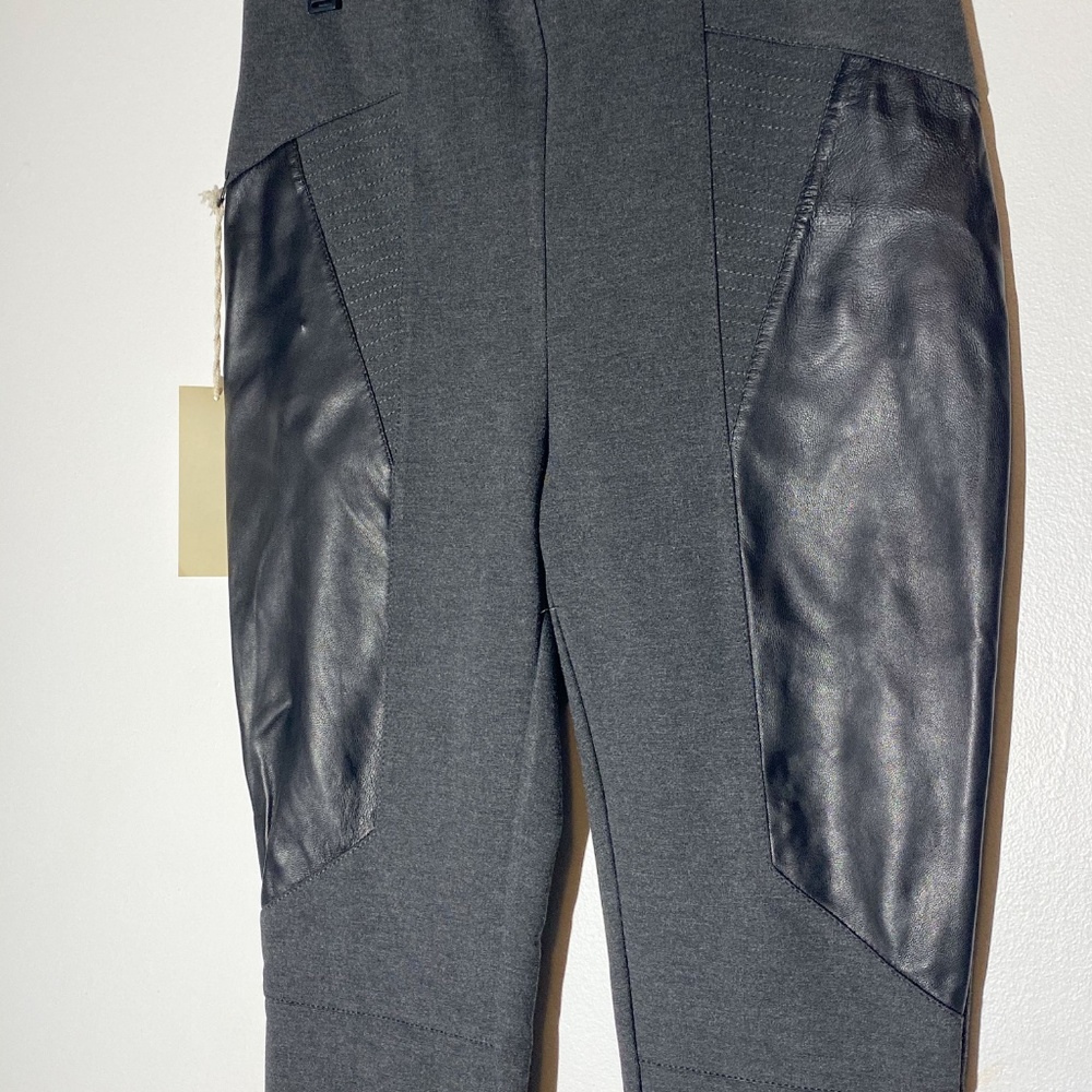 NWT legging pants with leather detailing size 4 - Picture 2 of 5